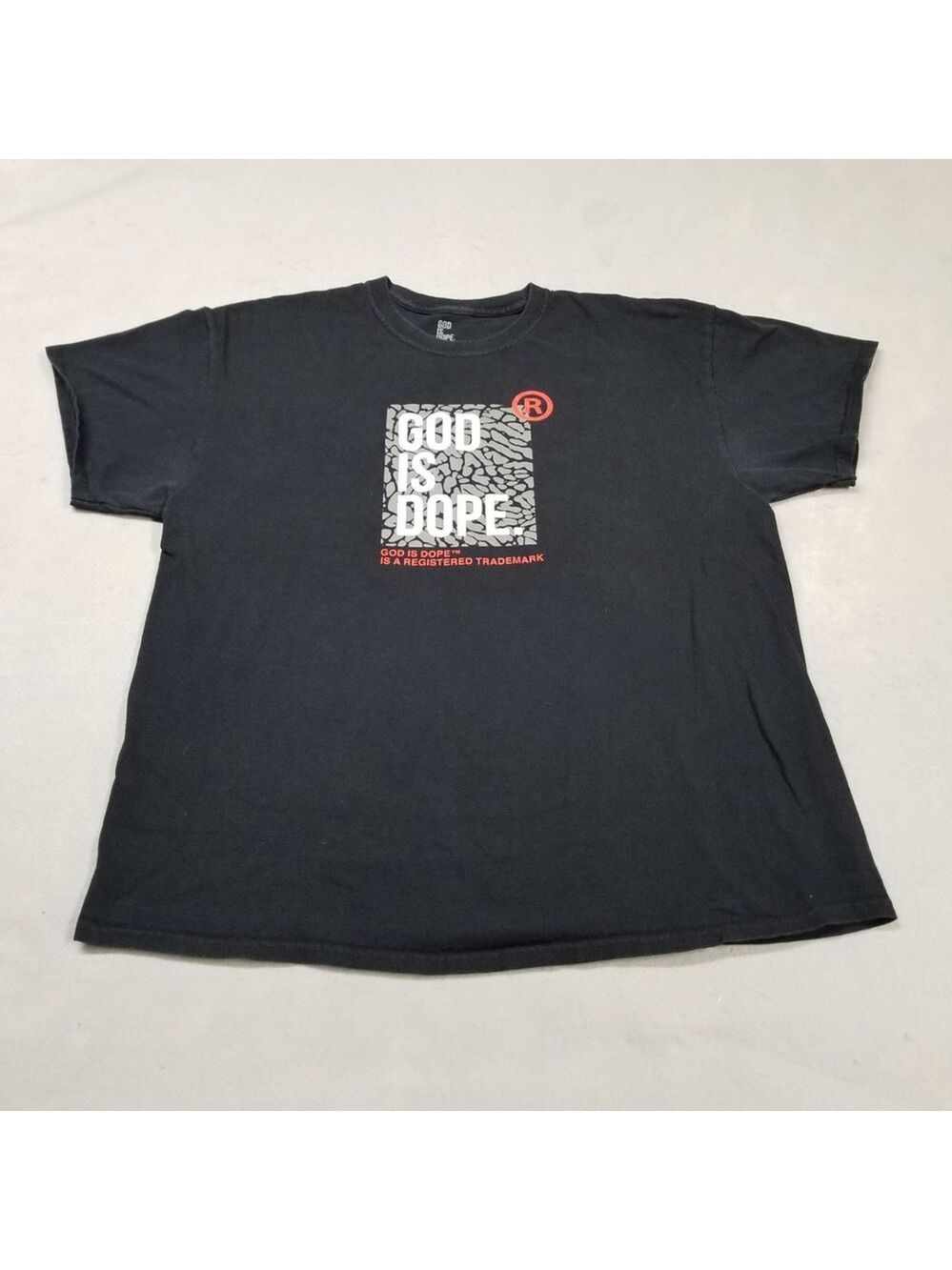 God Is Dope T-Shirt Mens Size XL Black Jesus Tee Religious Short Sleeve